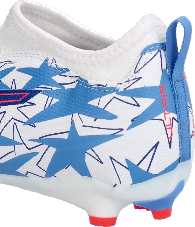 Dětské lisovky Puma Ultra 6 Match KidSuper x Christian Pulisic FG/AG bílé
