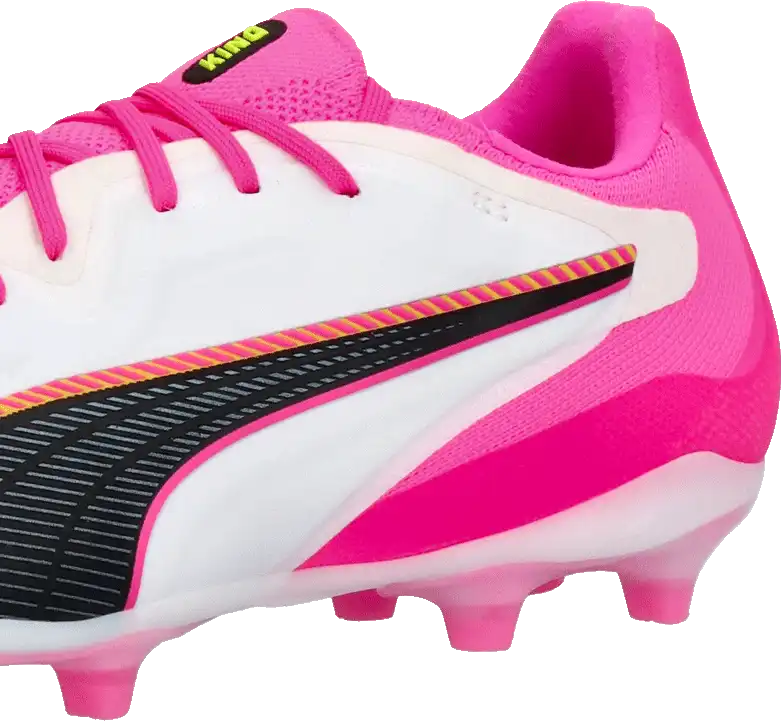 Pánské kopačky lisovky Puma King 20 Pro FG/AG bílo-růžové