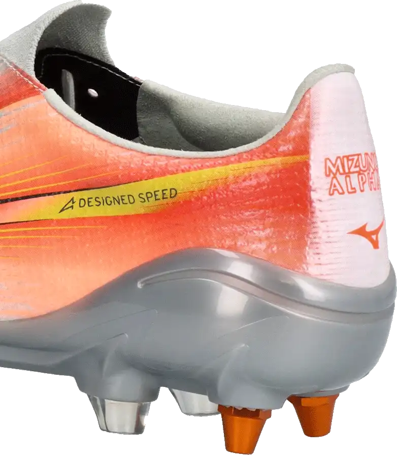 Pánské kopačky kolíky Mizuno Alpha III Japan Mix oranžově-stříbrné