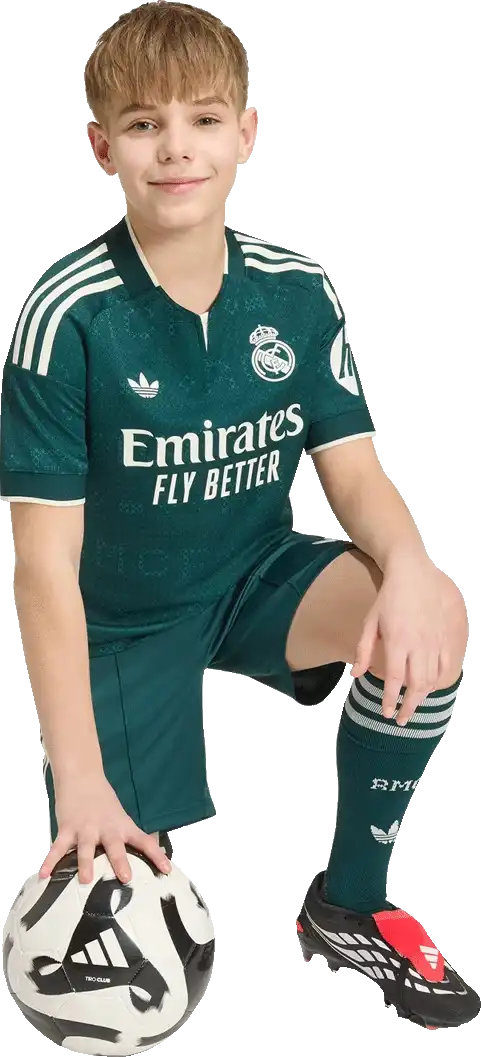 Dětský venkovní fotbalový dres Adidas Real Madrid 26/27 zelený