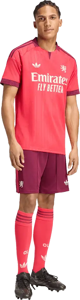 Pánský venkovní fotbalový dres Adidas Olympique Lyon 26/27 červený