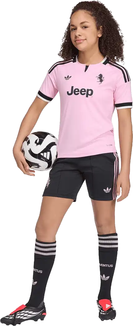 Dětský venkovní fotbalový dres Adidas Juventus FC 26/27 růžový
