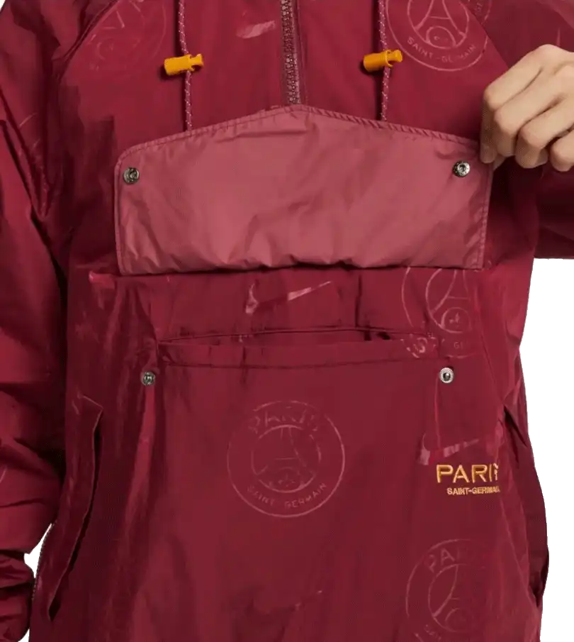 Pánská bunda Nike PSG 23/24 Team 31 Courtside SE bordo