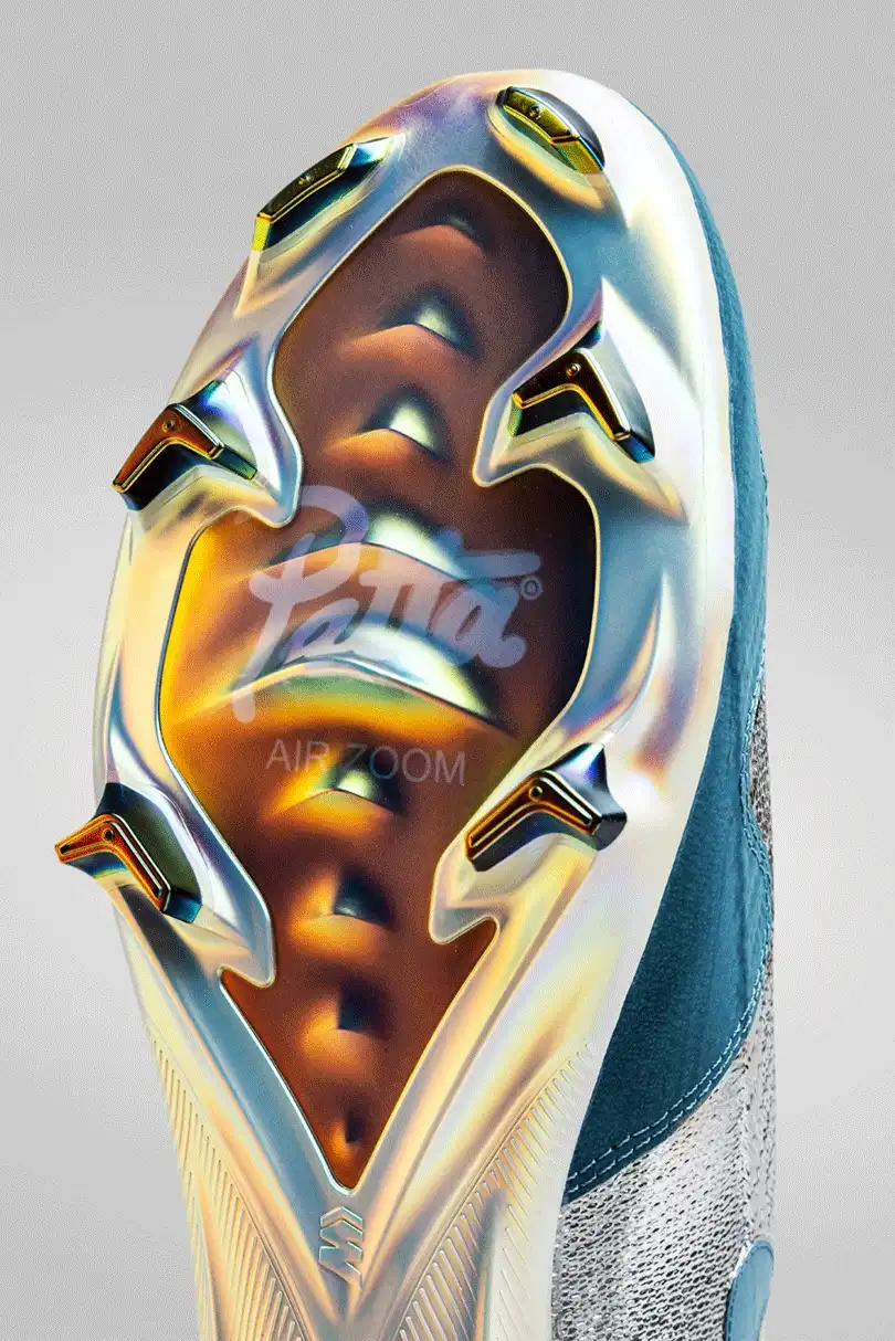 Pánské lisovky Nike Zoom Mercurial Vapor 16 Elite x Patta FG modro-stříbrné