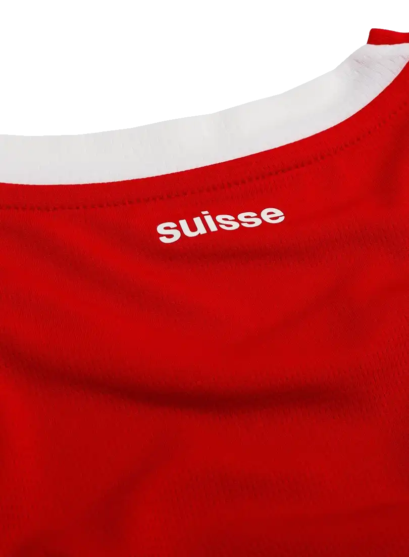 Dětský domácí fotbalový dres Puma Švýcarsko 2026 červený