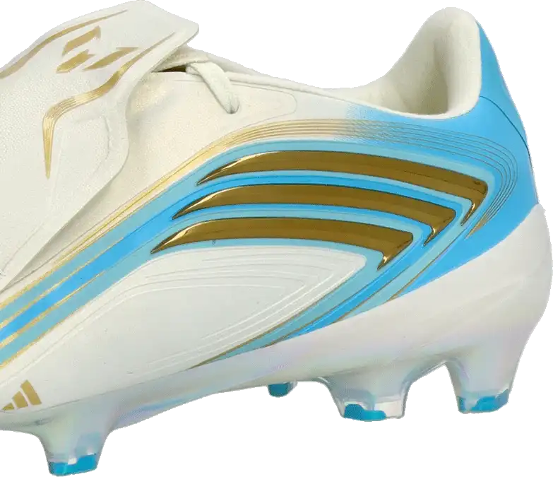 Pánské kopačky lisovky Adidas F50 Elite Messi FG bílo-blankytné