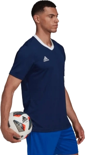Pánský fotbalový dres Adidas Entrada 22 tmavě modrý