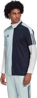Pánský dres Adidas Tiro Half and Half modrý