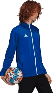 Pánská bunda na zip Adidas Entrada 22 Track modrá