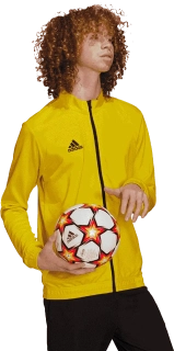 Pánská bunda na zip Adidas Entrada 22 Track žlutá