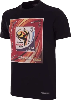 Pánské retro tričko COPA Panini South Africa 2010 World Cup černé