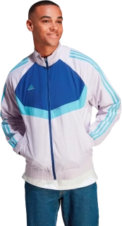 Pánská bunda Adidas Tiro Woven bílo-modrá