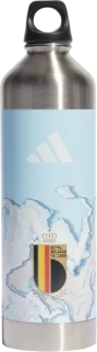 Láhev na vodu Adidas Belgium 2023 Steel stříbrná 750 ml