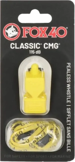Píšťalka s provázkem Fox40 Classic CMG žlutá