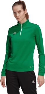 Dámské tréninkové tričko s dlouhým rukávem Adidas Entrada 22 zelené