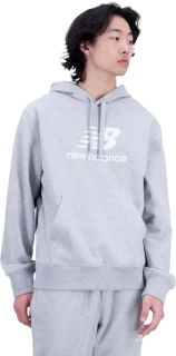 Pánská lifestylová mikina New Balance Essentials Stacked šedá