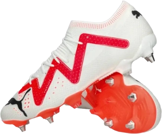 Pánské kopačky kolíky Puma Future Ultimate L MxSG bílo-červené