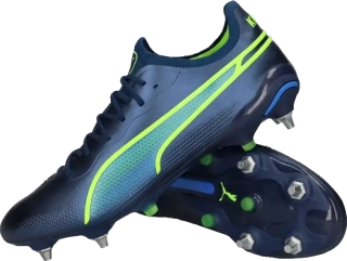 Pánské kopačky kolíky Puma King Ultimate MxSG modré