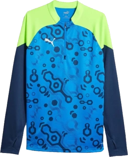 Pánská mikina Puma IndividualCUP Top 1/4 Zip modrá