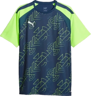 Pánský fotbalový dres Puma teamLiga Graphic modro-zelený