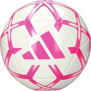 Fotbalový míč Adidas Starlancer Club velikost 5 bílo-růžový