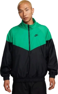 Pánská bunda Nike Sportswear Windrunner černo-zelená