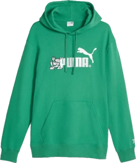 Pánská lifestylová mikina s kapucí Puma No.1 Logo zelená