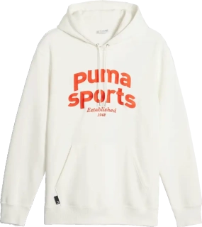 Pánská lifestylová mikina s kapucí Puma Team bílá