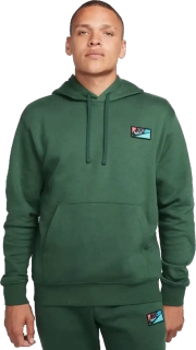 Pánská lifestylová mikina s kapucí Nike Club Fleece zelená