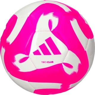 Fotbalový míč Adidas Tiro Club velikost 3 bílo-růžový