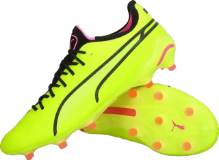 Pánské kopačky lisovky Puma King Ultimate FG/AG limetka