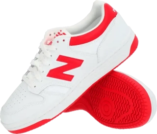 Pánská lifestylová obuv New Balance BB480 bílo-červená