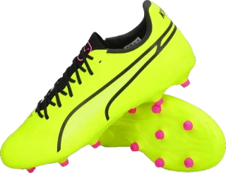 Pánské kopačky lisovky Puma King Pro FG/AG limetka
