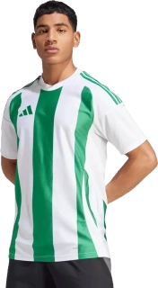 Pánský fotbalový dres Adidas Striped 24 bílo-zelený