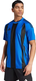 Pánský fotbalový dres Adidas Striped 24 modro-černý