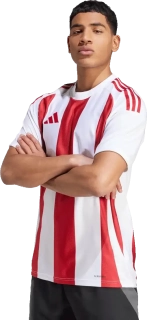 Pánský fotbalový dres Adidas Striped 24 bílo-červený