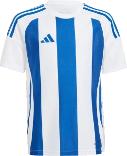 Dětský fotbalový dres Adidas Striped 24 bílo-modrý