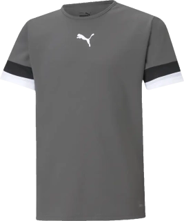 Dětský fotbalový dres Puma teamRISE šedý