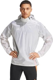 Pánská bunda s kapucí Adidas Tiro 24 Pro Rain bílá
