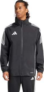 Pánská nepromokavá bunda s kapucí Adidas Tiro 24 Rain černá