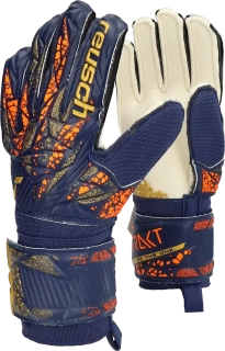 Dětské brankářské rukavice Reusch Attrakt Grip modré2
