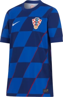 Dětský venkovní fotbalový dres Nike Chorvatsko 2024 modrý