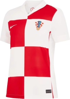 Dámský domácí fotbalový dres Nike Chorvatsko 2024 bílo-červený