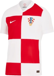 Pánský domácí zápasový fotbalový dres Nike Chorvatsko 2024 bílo-červený