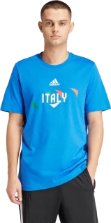 Pánské fotbalové tričko Adidas Itálie Tee modré
