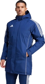 Pánská zimní bunda Parka Adidas Tiro 24 Stadium modrá