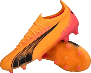 Pánské kopačky lisovky Puma Ultra Ultimate FG/AG oranžové2