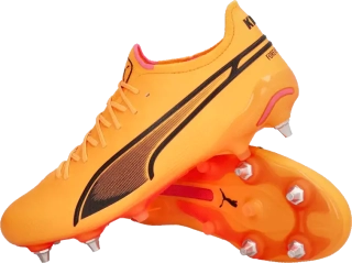 Pánské kopačky kolíky Puma King Ultimate MxSG oranžové