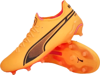 Pánské kopačky lisovky Puma King Ultimate FG/AG oranžové