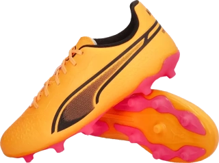 Dětské kopačky lisovky Puma King Match FG/AG oranžové